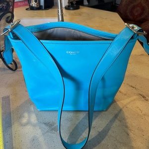 Coach Bag (Turquoise) 12”Tall x 12”Wide